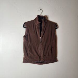 Marmot Windstopper Zip Fleece Vest Women's Brown Size Small